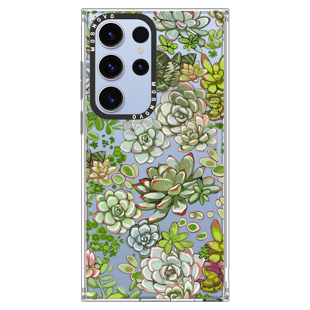 Succulents Phone Case - Samsung Galaxy S23 Ultra Case - MOSNOVO