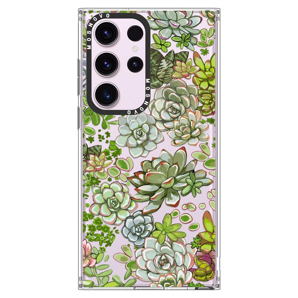 Succulents Phone Case - Samsung Galaxy S23 Ultra Case - MOSNOVO