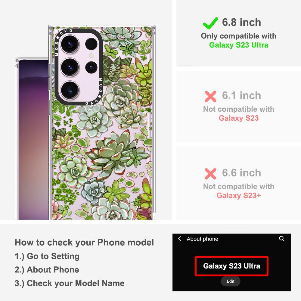 Succulents Phone Case - Samsung Galaxy S23 Ultra Case - MOSNOVO
