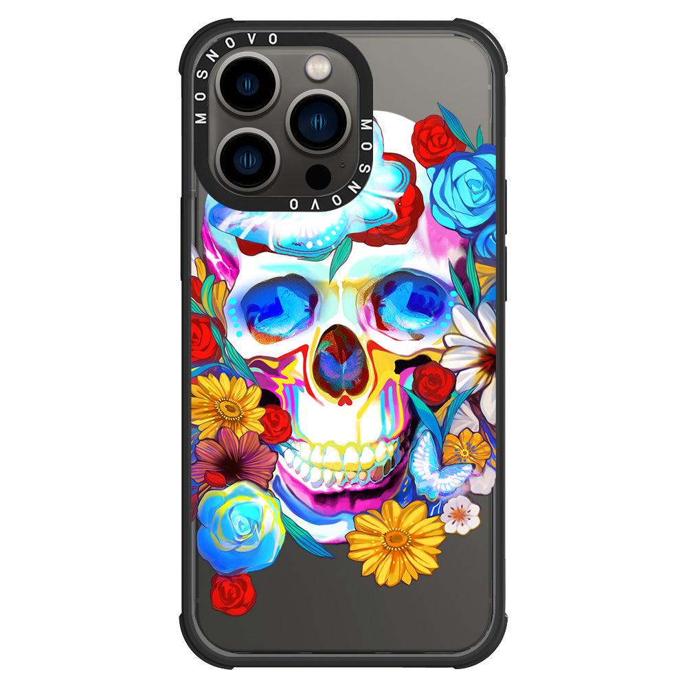 Neon Skull Phone Case - iPhone 13 Pro Case - MOSNOVO