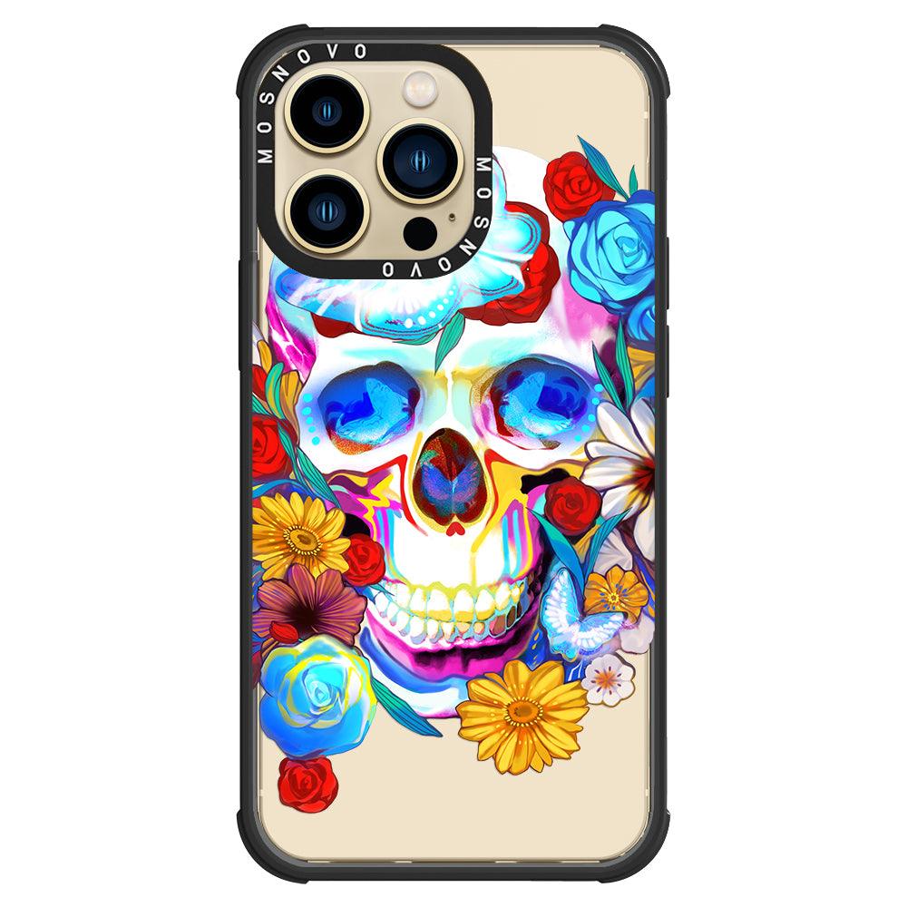 Neon Skull Phone Case - iPhone 13 Pro Case - MOSNOVO