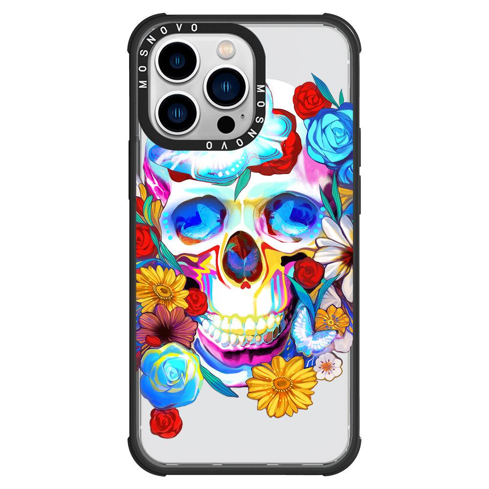 Neon Skull Phone Case - iPhone 13 Pro Case - MOSNOVO