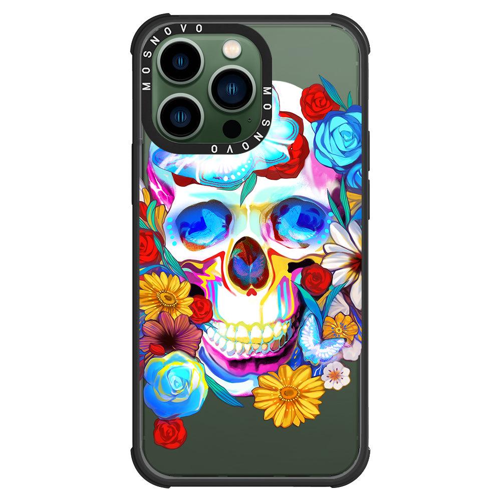 Neon Skull Phone Case - iPhone 13 Pro Case - MOSNOVO