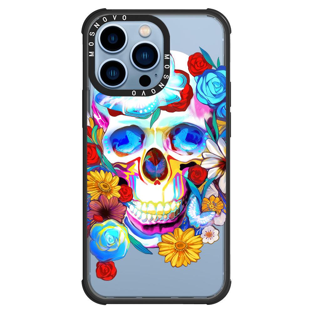 Neon Skull Phone Case - iPhone 13 Pro Case - MOSNOVO