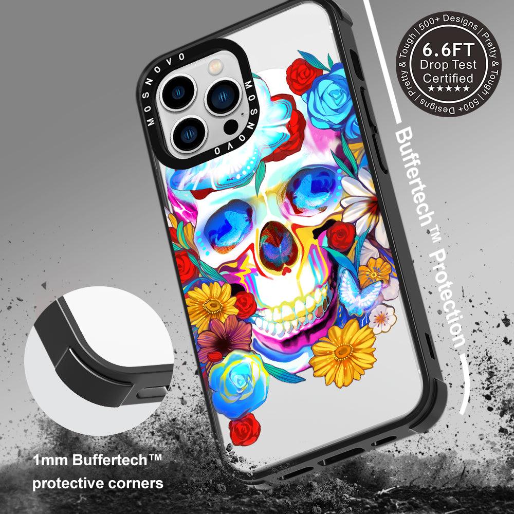 Neon Skull Phone Case - iPhone 13 Pro Case - MOSNOVO