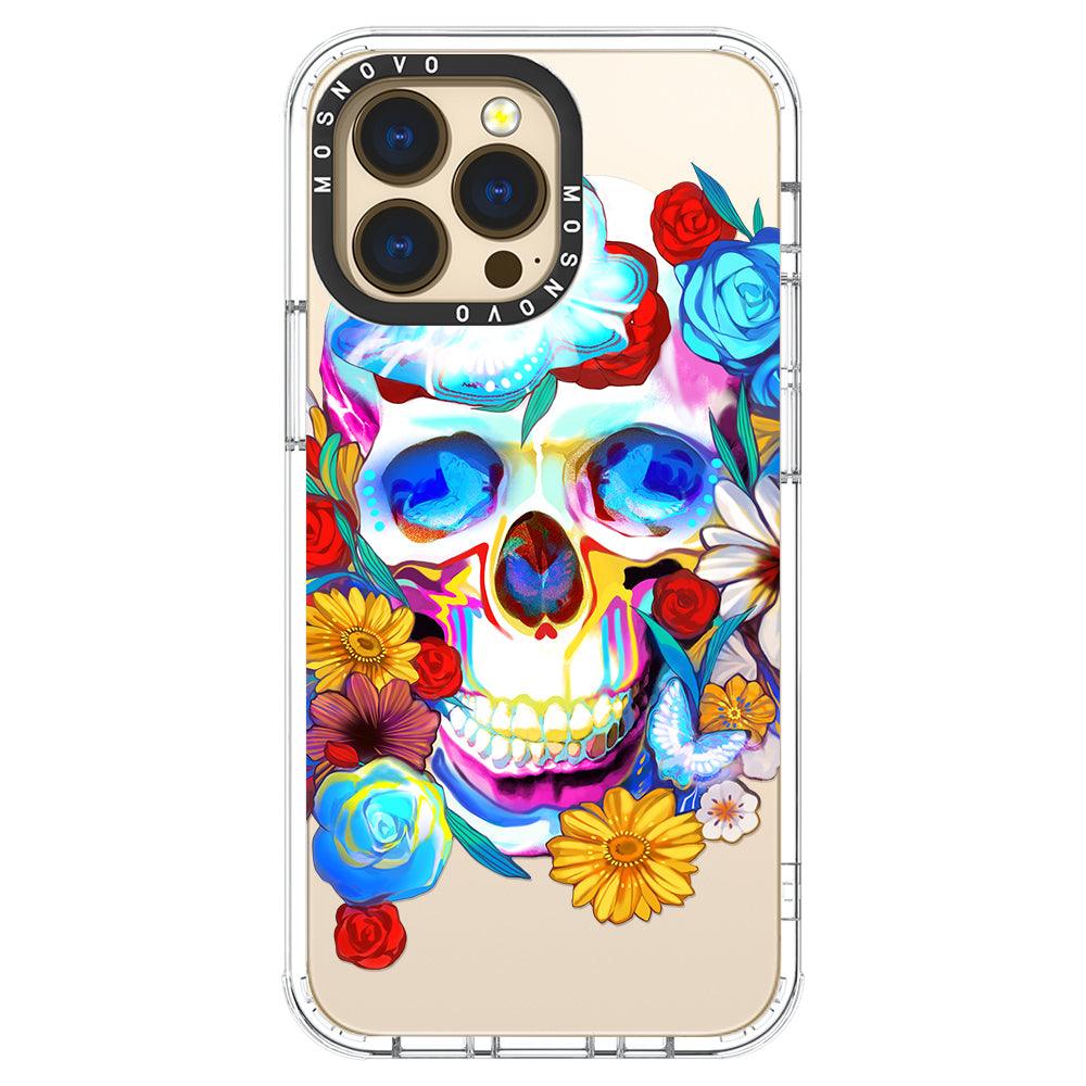 Neon Skull Phone Case - iPhone 13 Pro Case - MOSNOVO