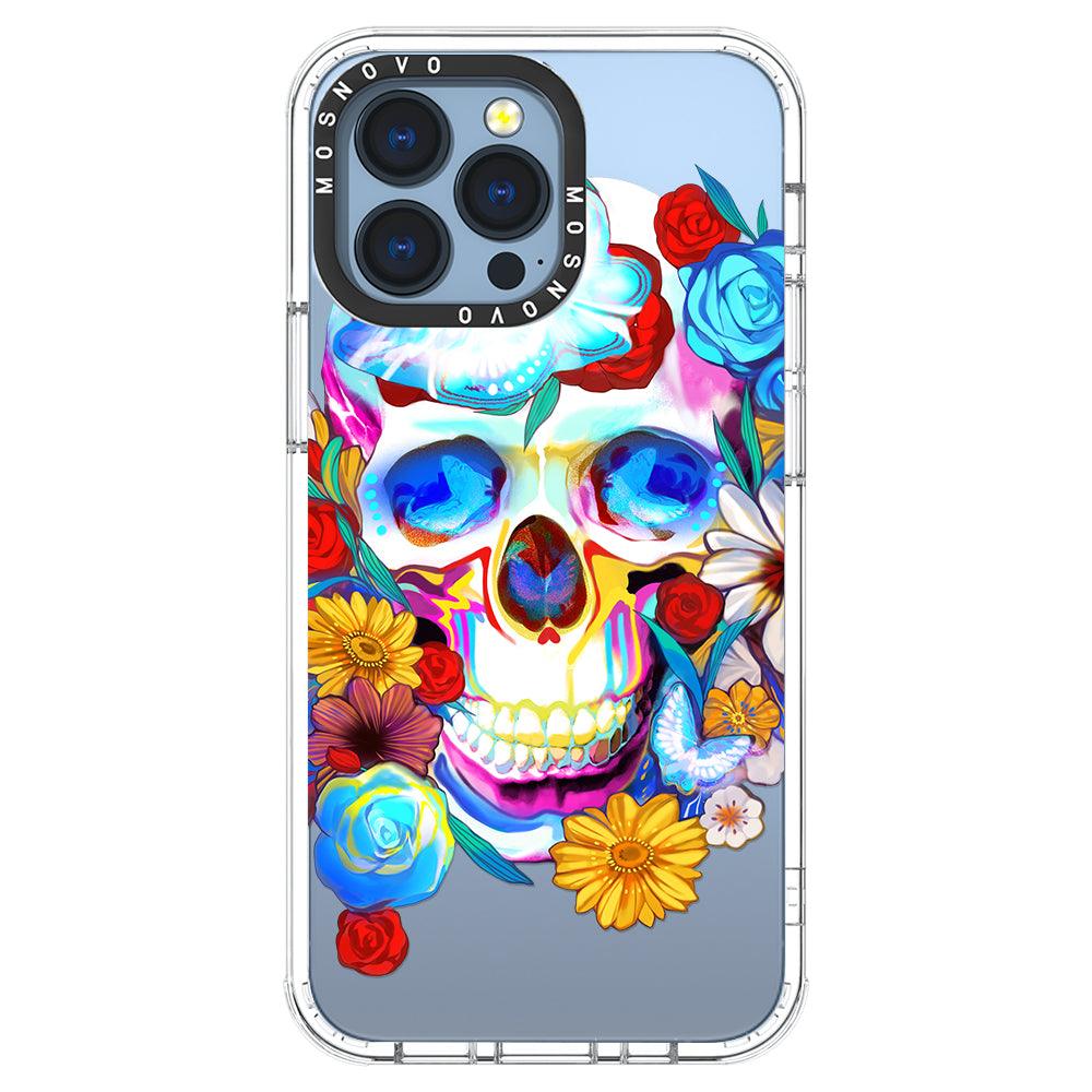 Neon Skull Phone Case - iPhone 13 Pro Case - MOSNOVO