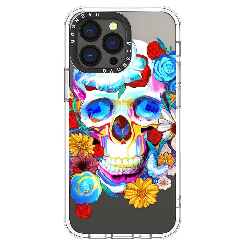 Neon Skull Phone Case - iPhone 13 Pro Case - MOSNOVO