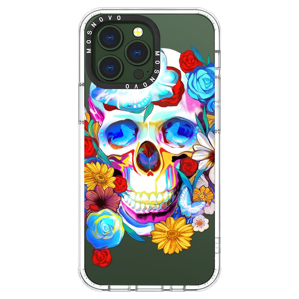 Neon Skull Phone Case - iPhone 13 Pro Case - MOSNOVO