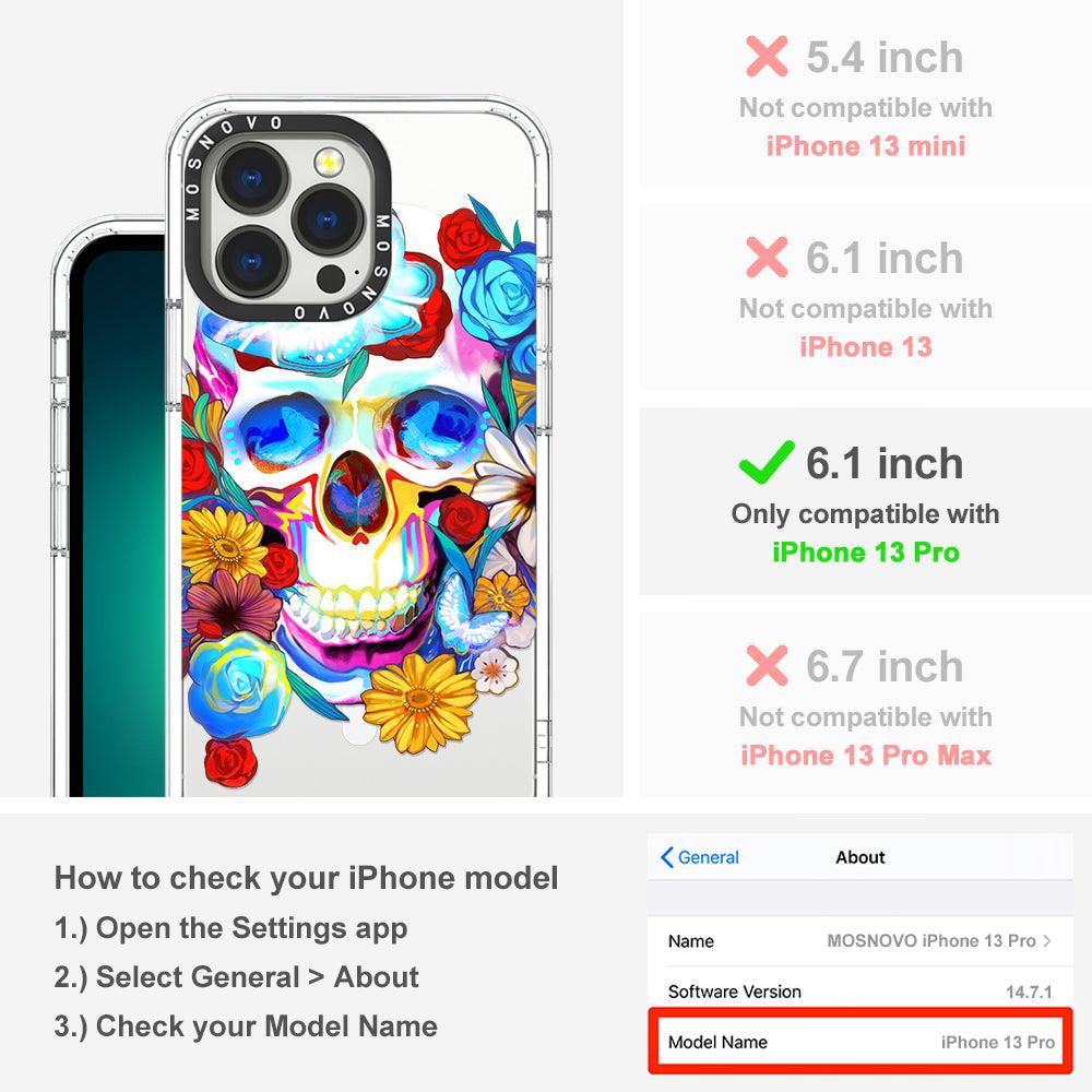 Neon Skull Phone Case - iPhone 13 Pro Case - MOSNOVO