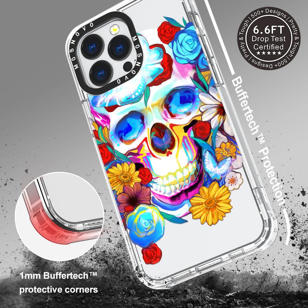 Neon Skull Phone Case - iPhone 13 Pro Case - MOSNOVO