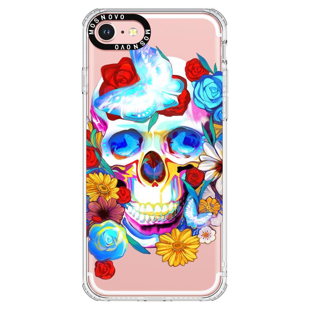 Neon Skull Phone Case - iPhone 8 Case - MOSNOVO