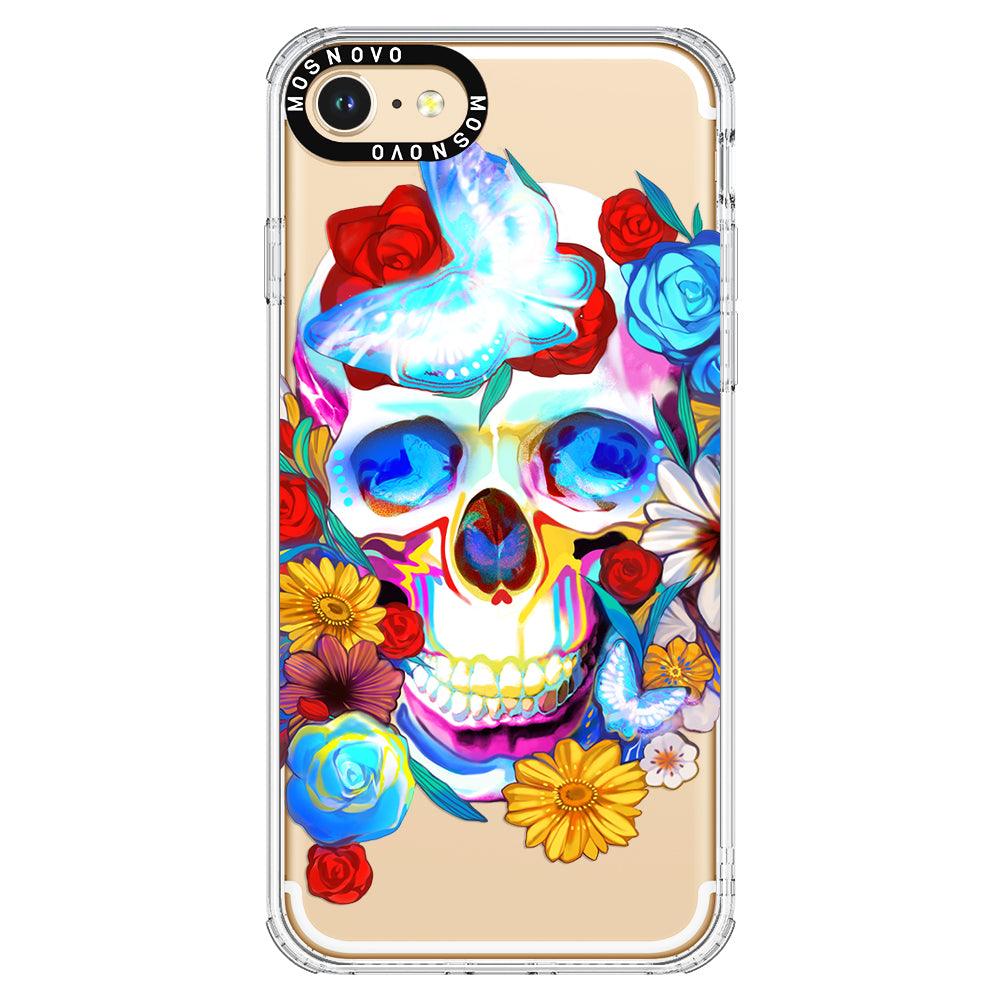 Neon Skull Phone Case - iPhone 8 Case - MOSNOVO