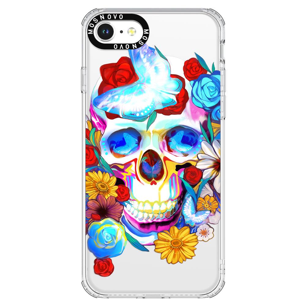 Neon Skull Phone Case - iPhone 8 Case - MOSNOVO