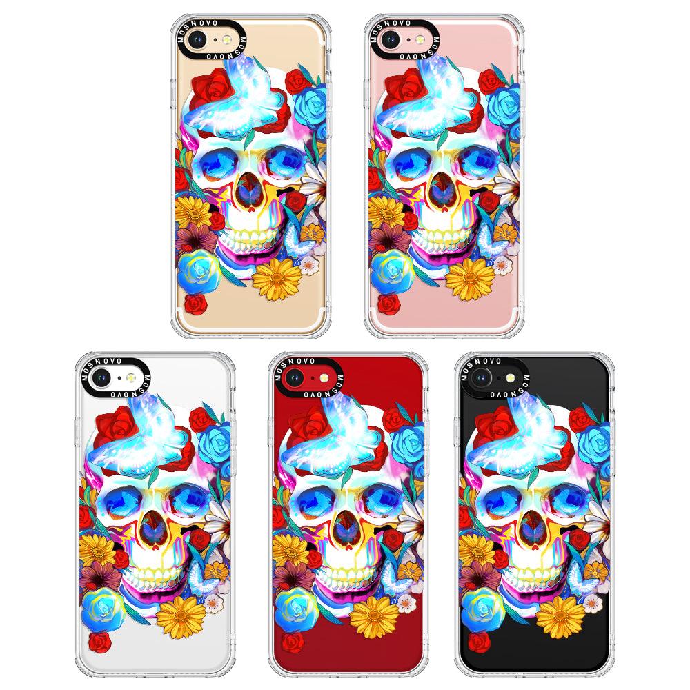 Neon Skull Phone Case - iPhone 8 Case - MOSNOVO