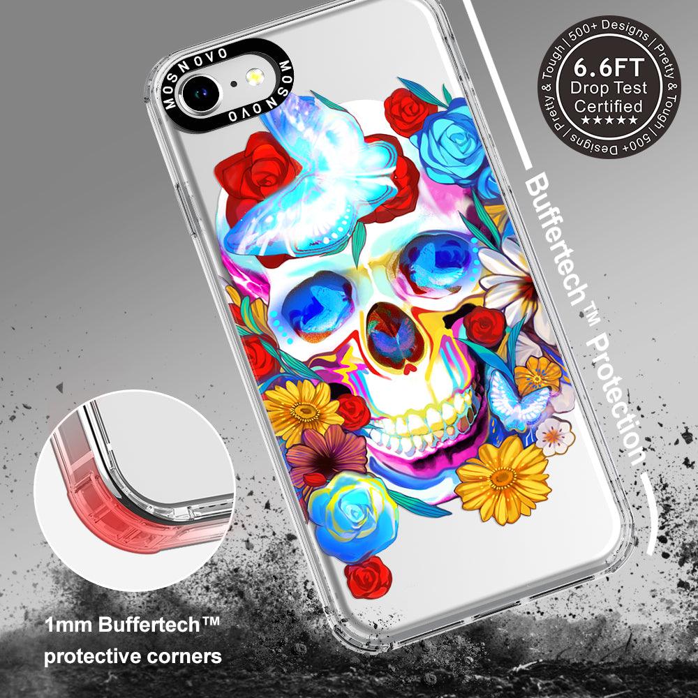 Neon Skull Phone Case - iPhone 8 Case - MOSNOVO