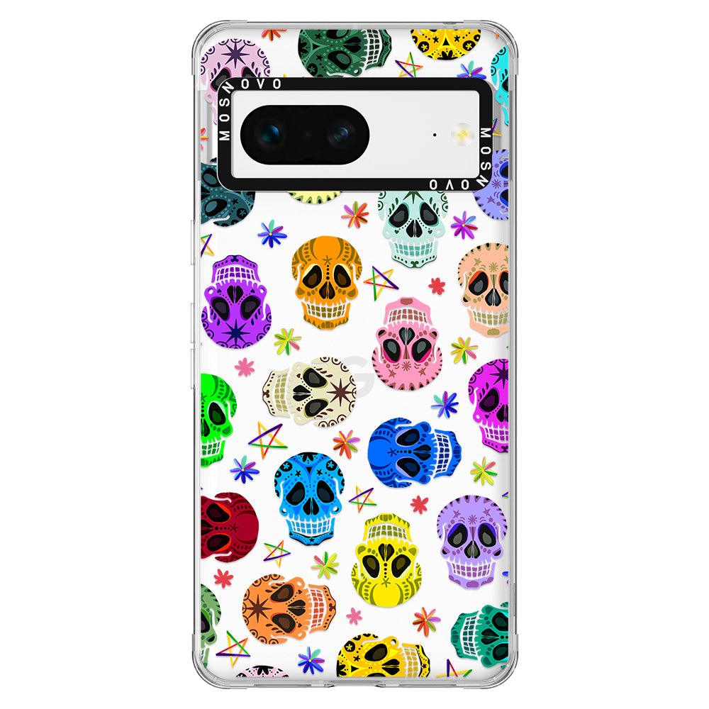 Sugar Skull Phone Case - Google Pixel 7 Case - MOSNOVO