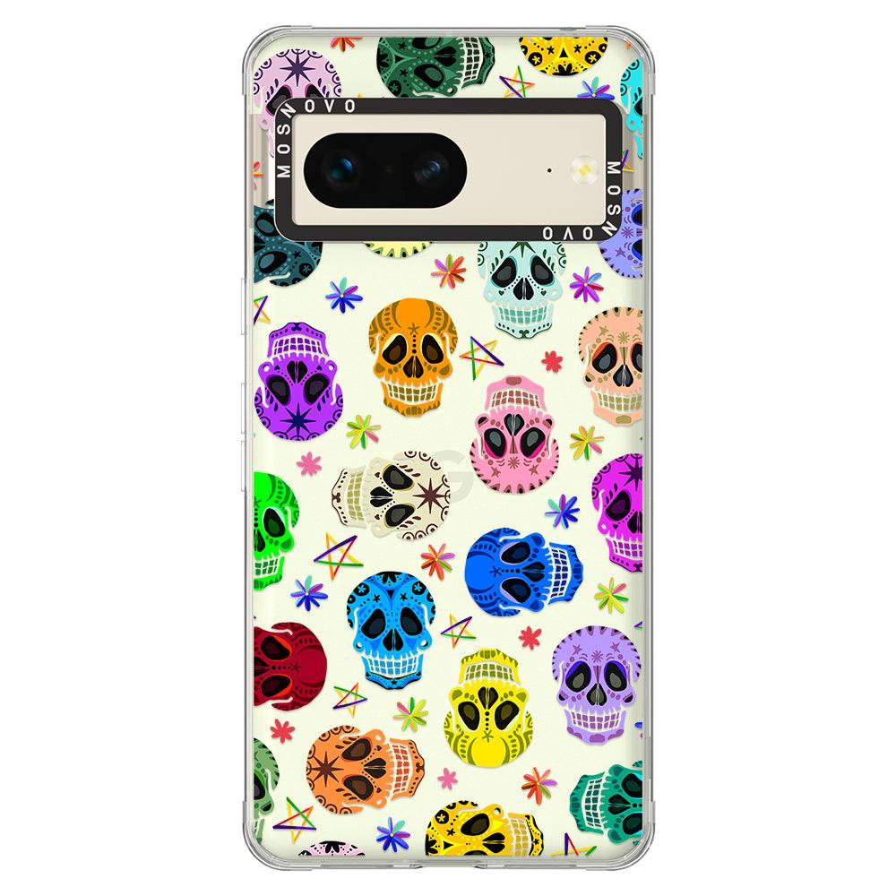 Sugar Skull Phone Case - Google Pixel 7 Case - MOSNOVO