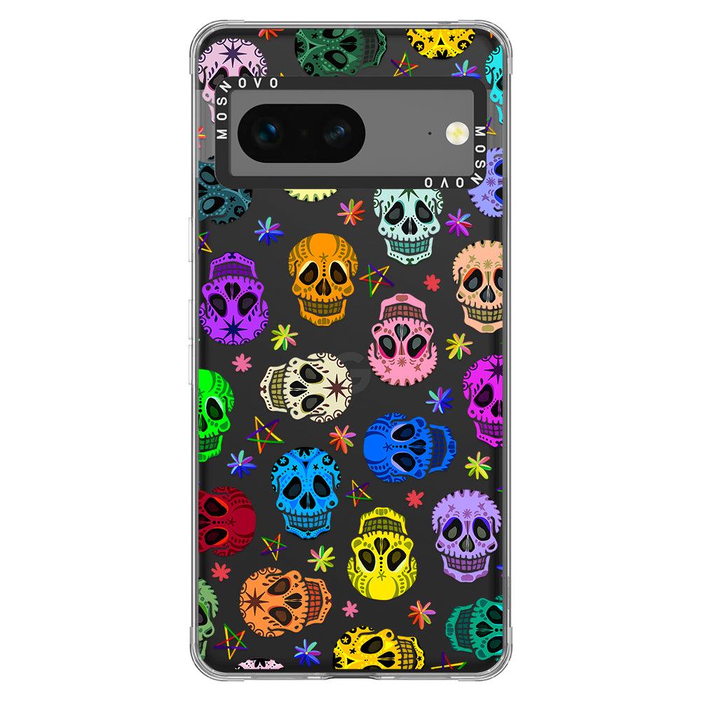 Sugar Skull Phone Case - Google Pixel 7 Case - MOSNOVO