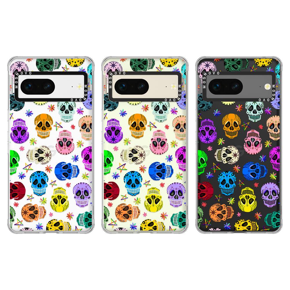 Sugar Skull Phone Case - Google Pixel 7 Case - MOSNOVO