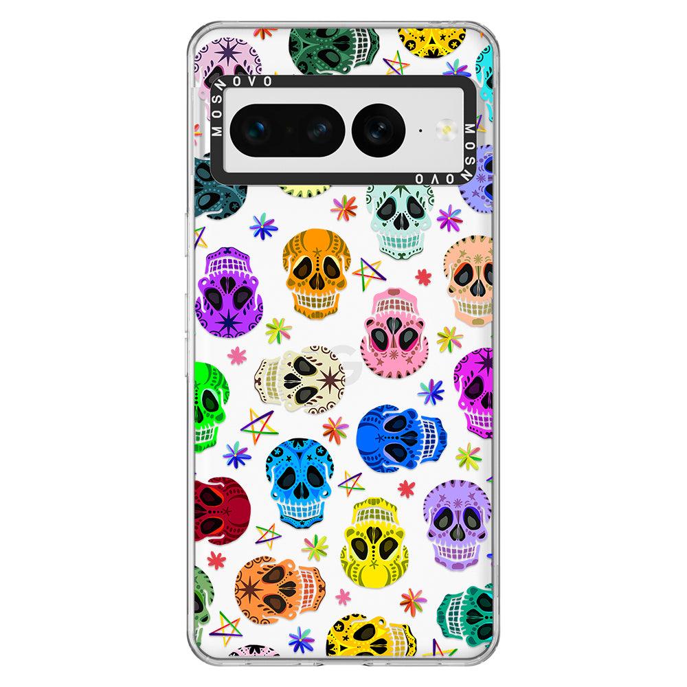 Sugar Skull Phone Case - Google Pixel 7 Pro Case - MOSNOVO