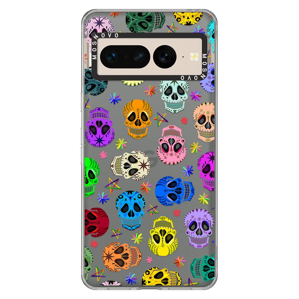 Sugar Skull Phone Case - Google Pixel 7 Pro Case - MOSNOVO