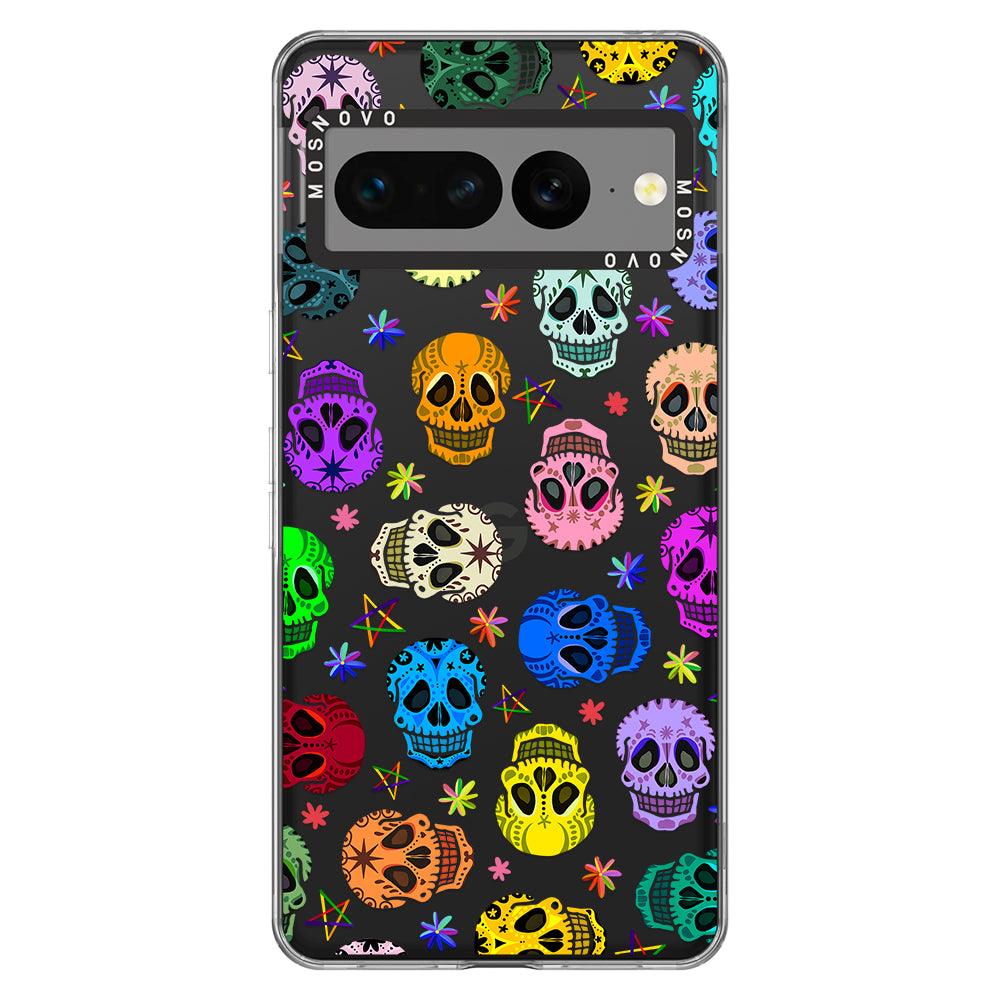 Sugar Skull Phone Case - Google Pixel 7 Pro Case - MOSNOVO