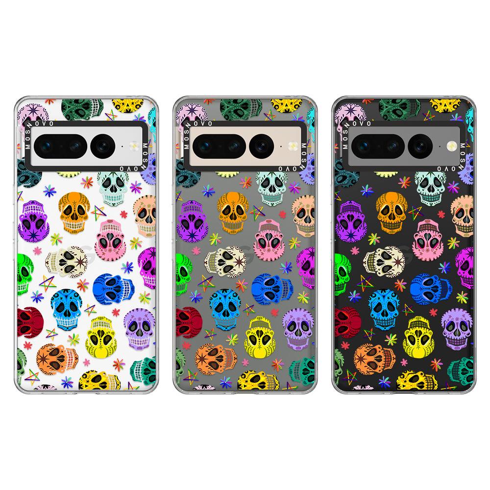 Sugar Skull Phone Case - Google Pixel 7 Pro Case - MOSNOVO