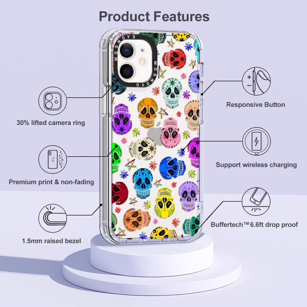 Skull Phone Case - iPhone 12 Case - MOSNOVO