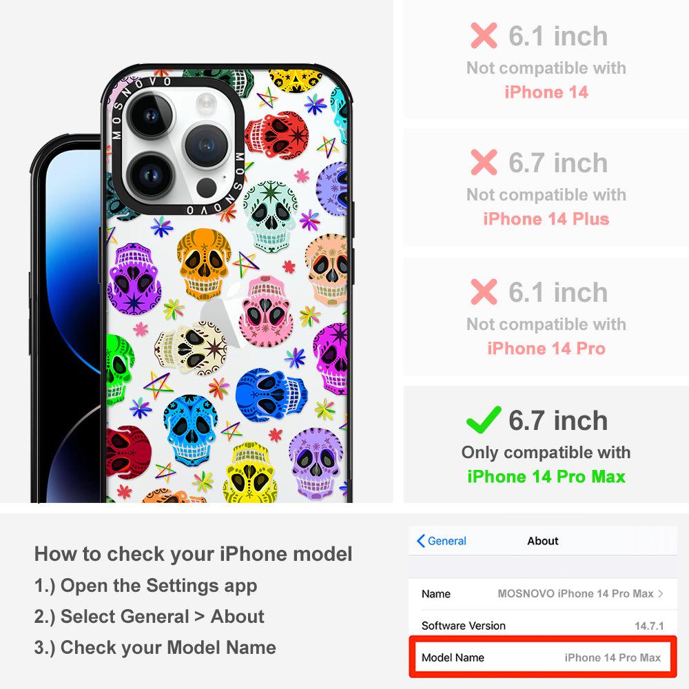 Skull Phone Case - iPhone 14 Pro Max Case - MOSNOVO