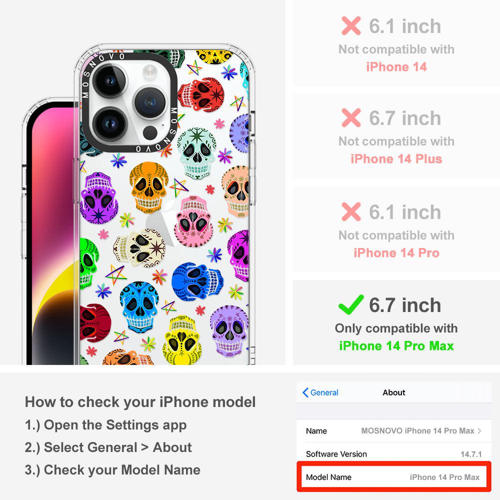 Skull Phone Case - iPhone 14 Pro Max Case - MOSNOVO