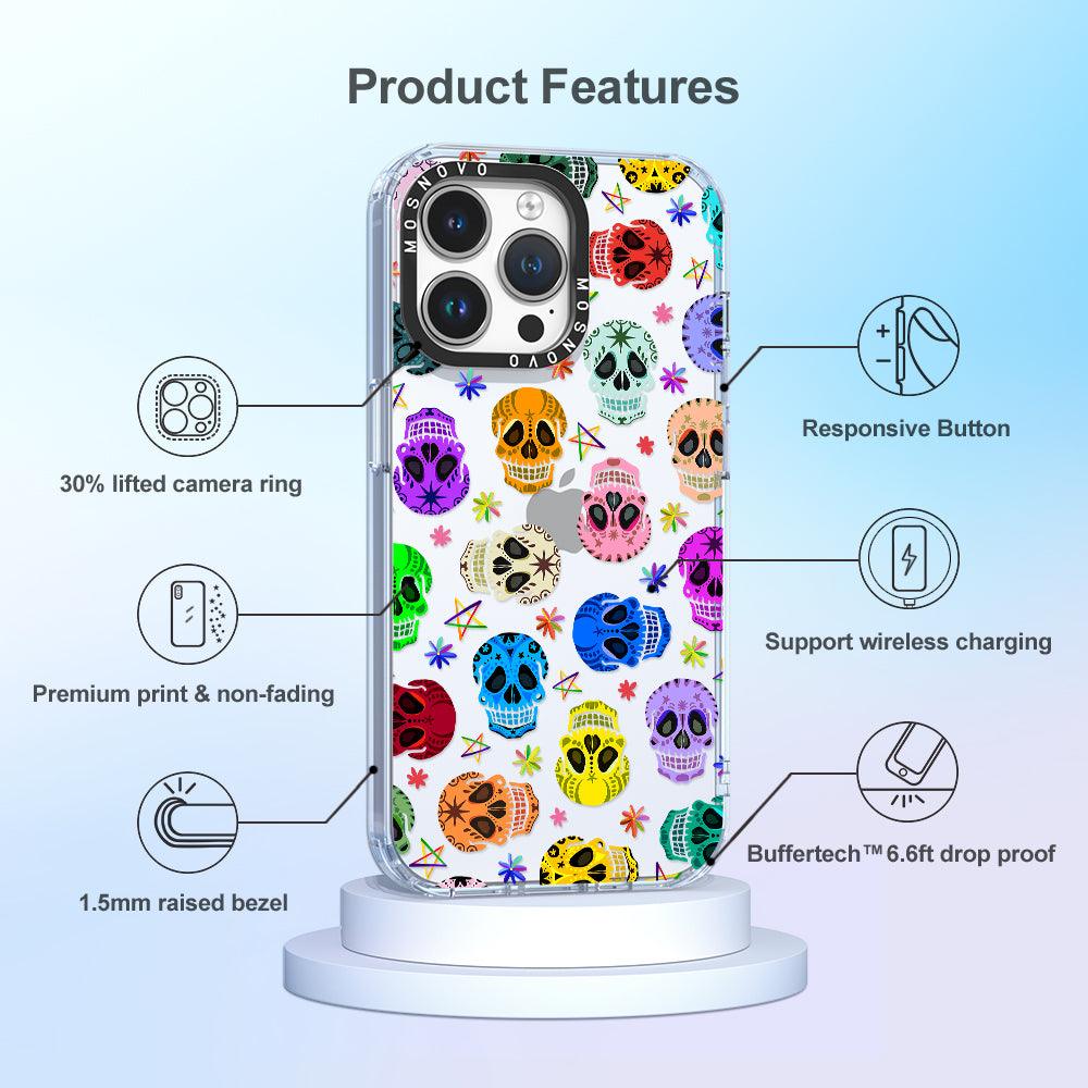 Skull Phone Case - iPhone 14 Pro Max Case - MOSNOVO