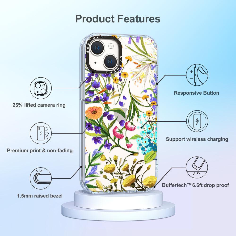 Summer Flower Holidays Phone Case - iPhone 14 Case - MOSNOVO