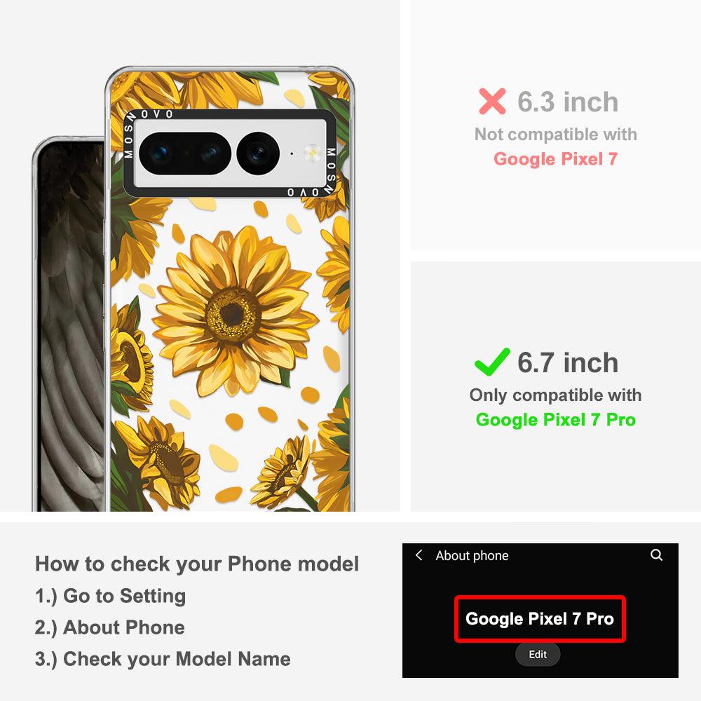 Sunflower Garden Phone Case - Google Pixel 7 Pro Case - MOSNOVO