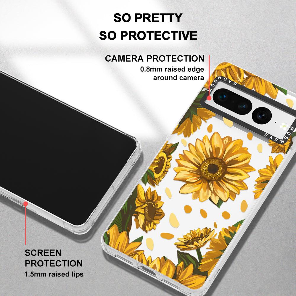 Sunflower Garden Phone Case - Google Pixel 7 Pro Case - MOSNOVO