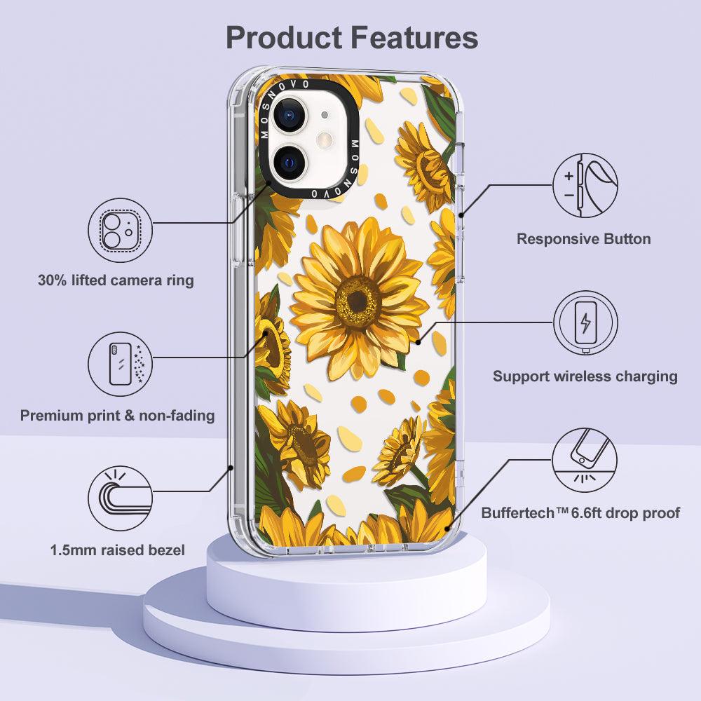 Sunflower Garden Phone Case - iPhone 12 Case - MOSNOVO