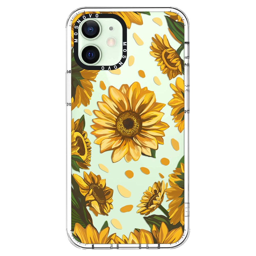 Sunflower Garden Phone Case - iPhone 12 Case - MOSNOVO