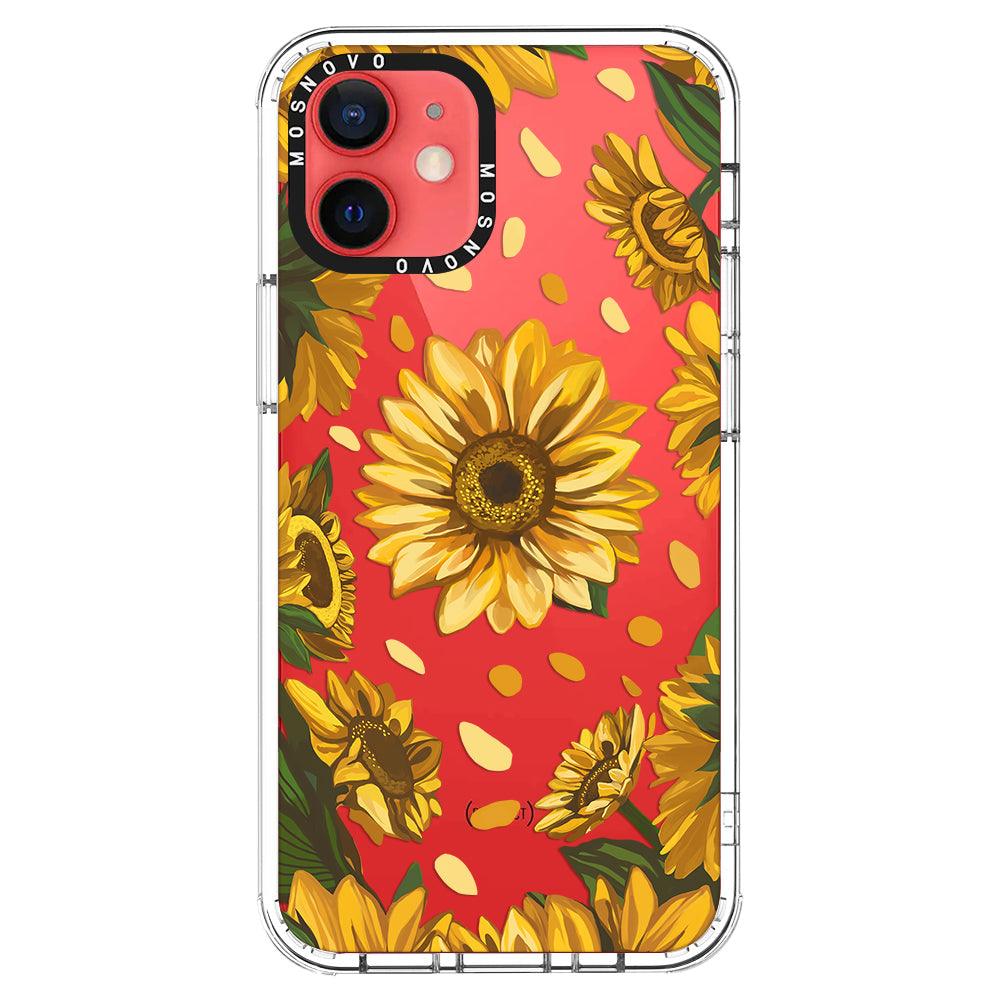 Sunflower Garden Phone Case - iPhone 12 Case - MOSNOVO