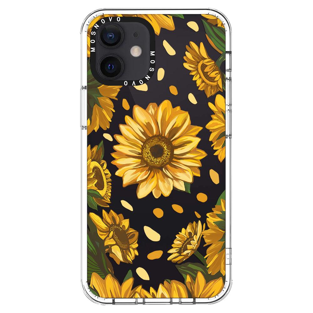 Sunflower Garden Phone Case - iPhone 12 Case - MOSNOVO