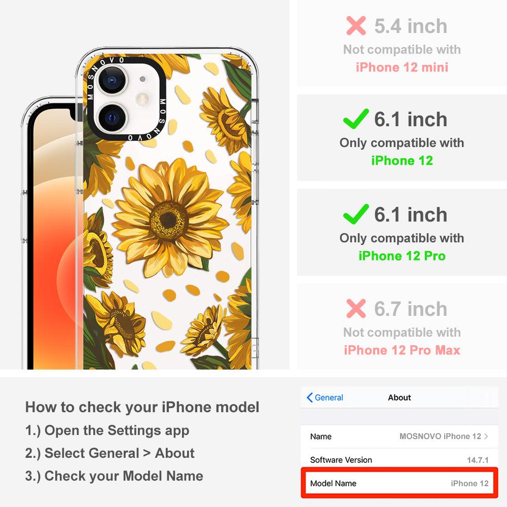 Sunflower Garden Phone Case - iPhone 12 Case - MOSNOVO