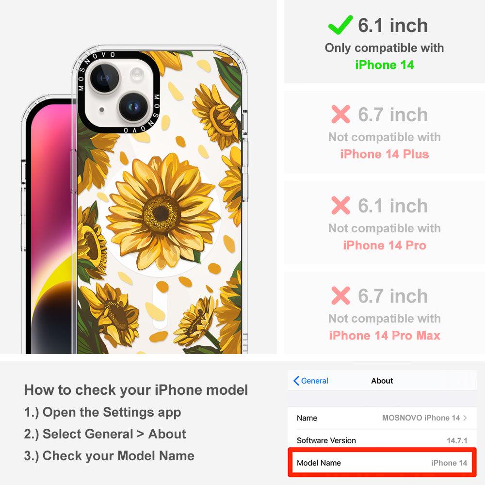 Sunflower Garden Phone Case - iPhone 14 Case - MOSNOVO