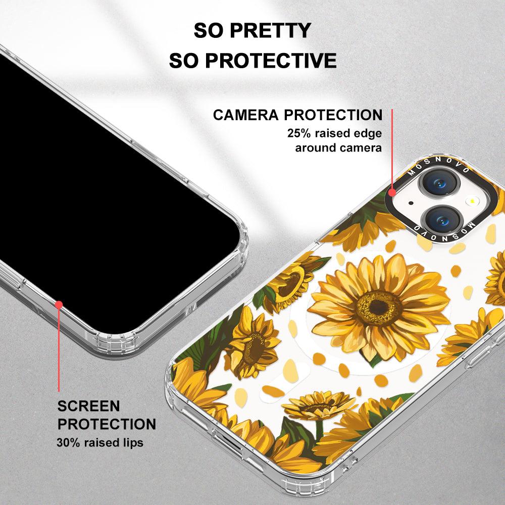 Sunflower Garden Phone Case - iPhone 14 Case - MOSNOVO