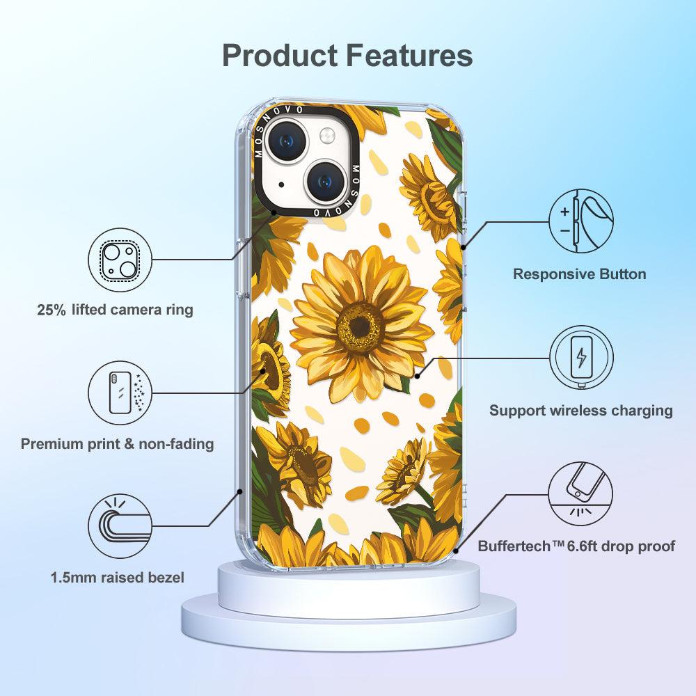 Sunflower Garden Phone Case - iPhone 14 Case - MOSNOVO