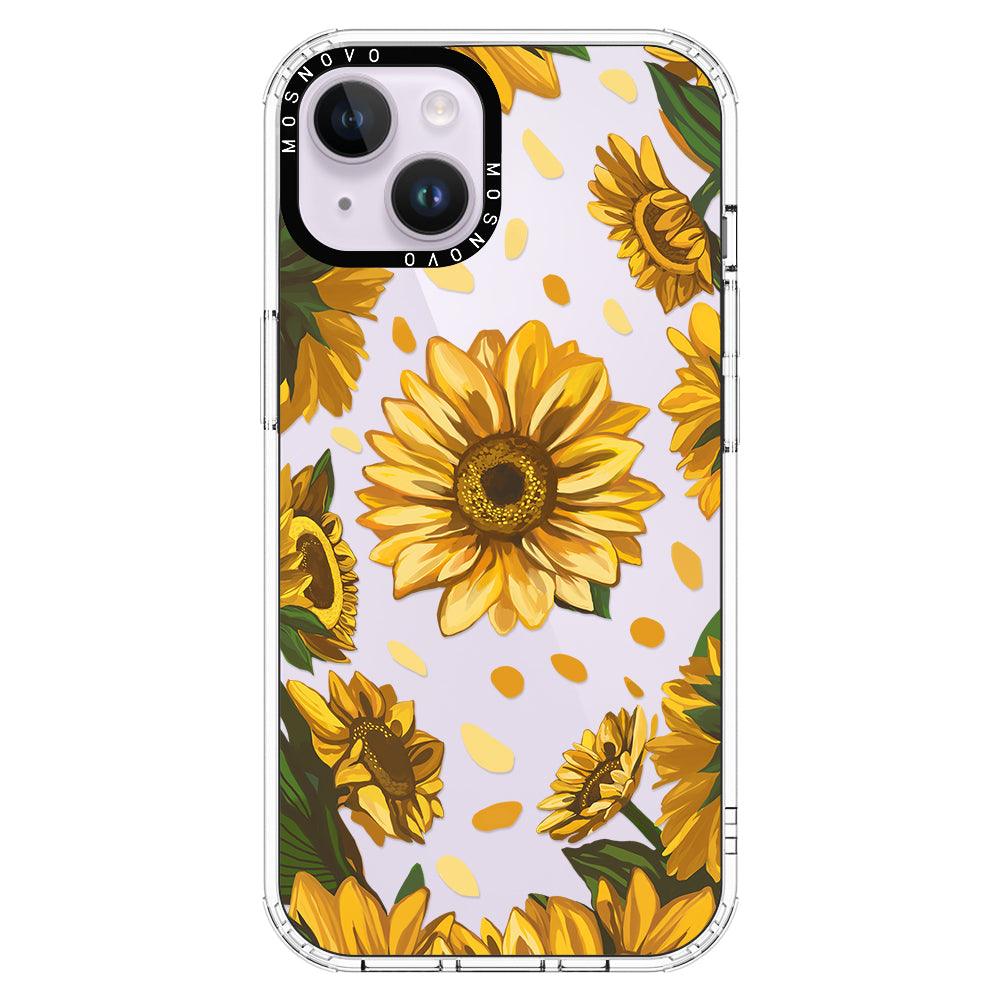 Sunflower Garden Phone Case - iPhone 14 Plus Case - MOSNOVO