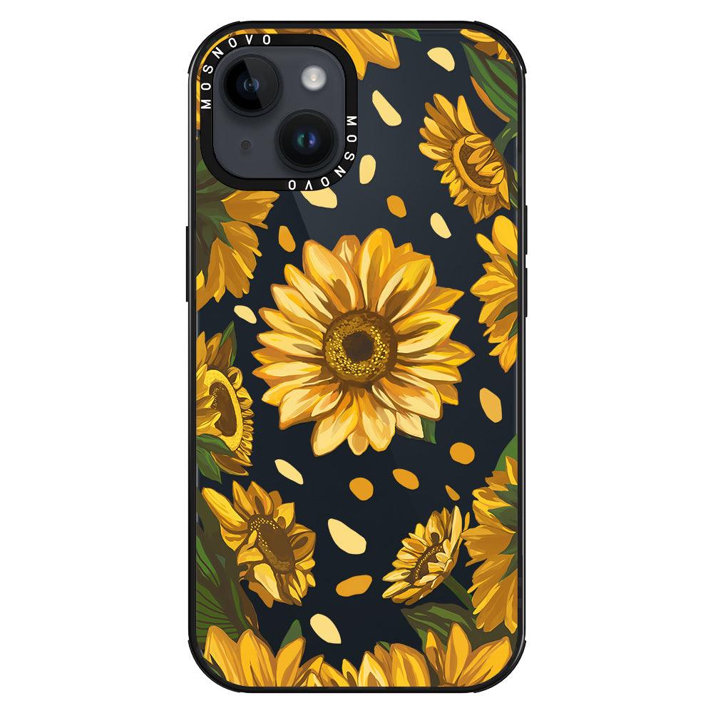 Sunflower Garden Phone Case - iPhone 14 Plus Case - MOSNOVO