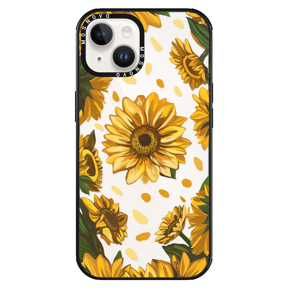 Sunflower Garden Phone Case - iPhone 14 Plus Case - MOSNOVO