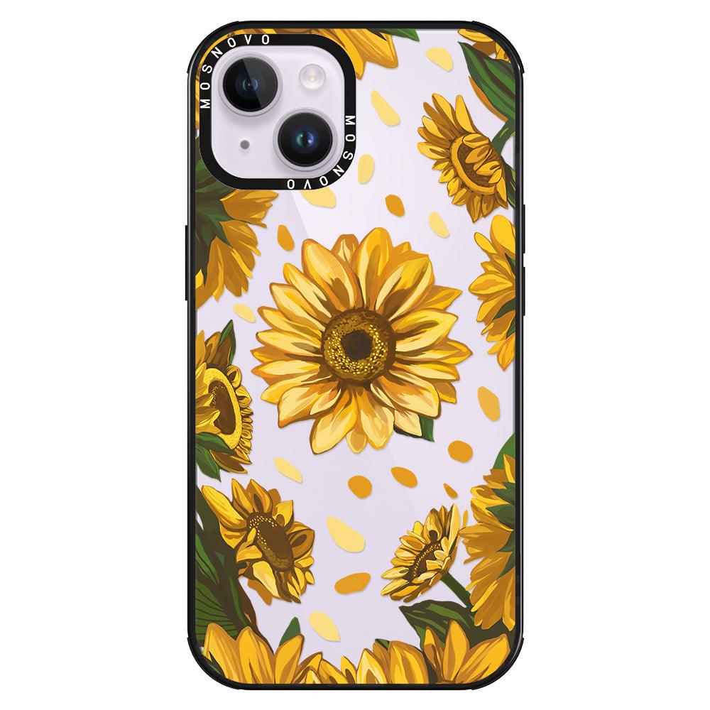 Sunflower Garden Phone Case - iPhone 14 Plus Case - MOSNOVO