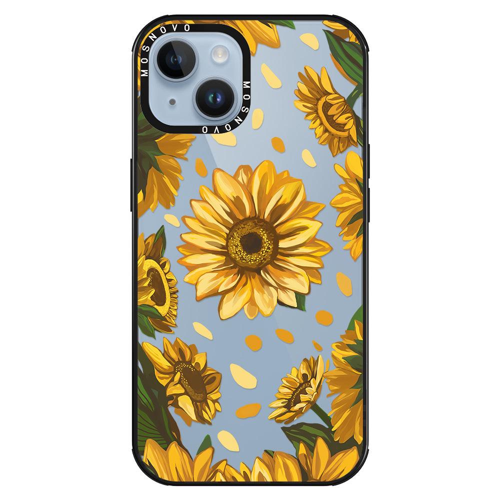 Sunflower Garden Phone Case - iPhone 14 Plus Case - MOSNOVO