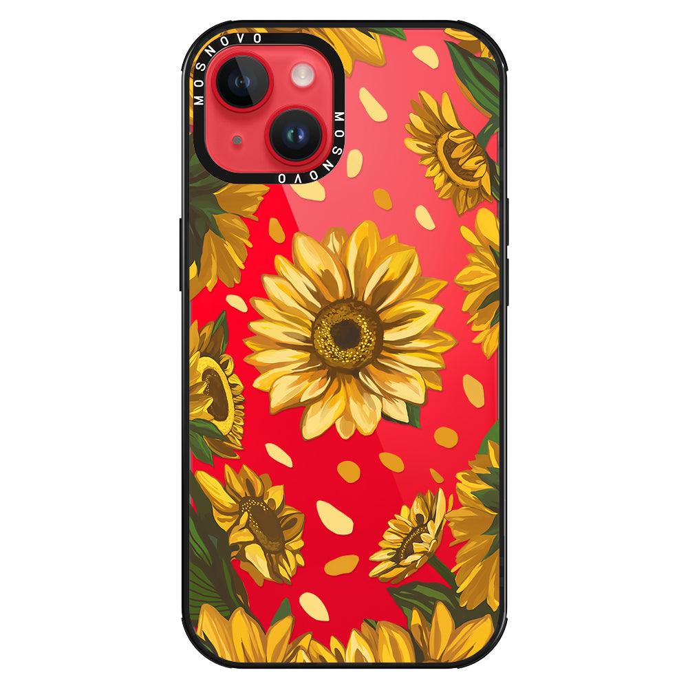 Sunflower Garden Phone Case - iPhone 14 Plus Case - MOSNOVO