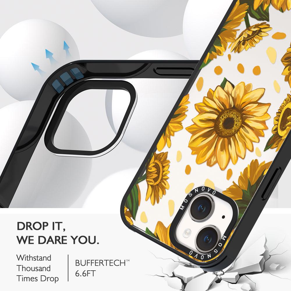 Sunflower Garden Phone Case - iPhone 14 Plus Case - MOSNOVO